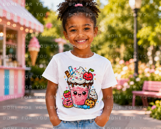 Kawaii Dessert Friends – Digital PNG Download